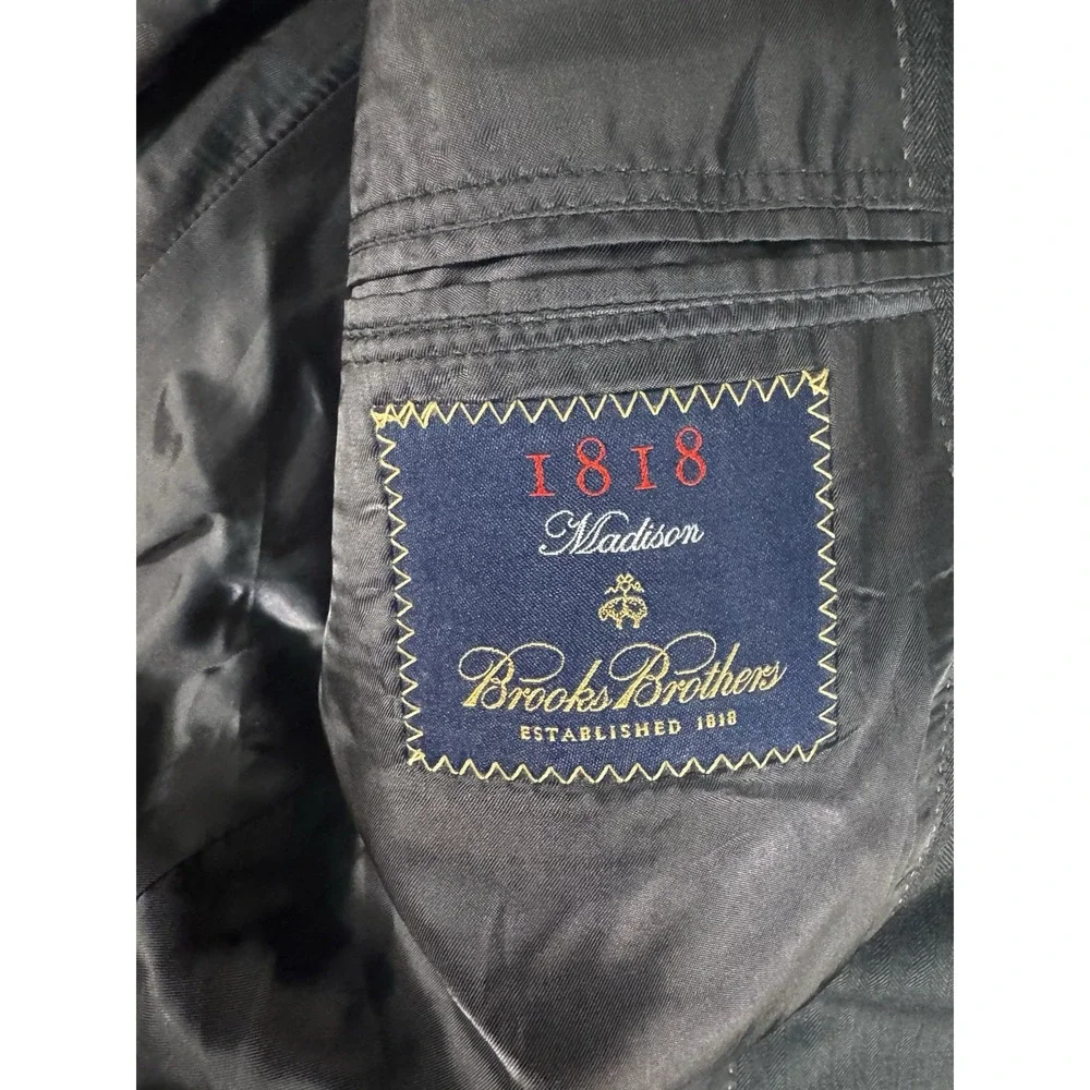 Brooks Brothers SaxXon 1818 Madison 42L Dark gray Blazer Suit Jacket‎ Coat